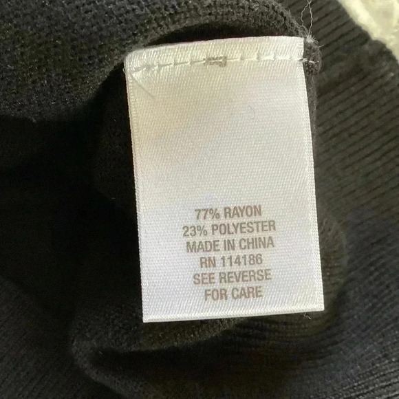 DB Established 1962 Black Pearl &rhinestone Beaded Cardigan size Small - Picture 5 of 5